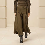 A Line Workwear Half Length Spring Skirt