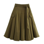 A Line Workwear Half Length Spring Skirt