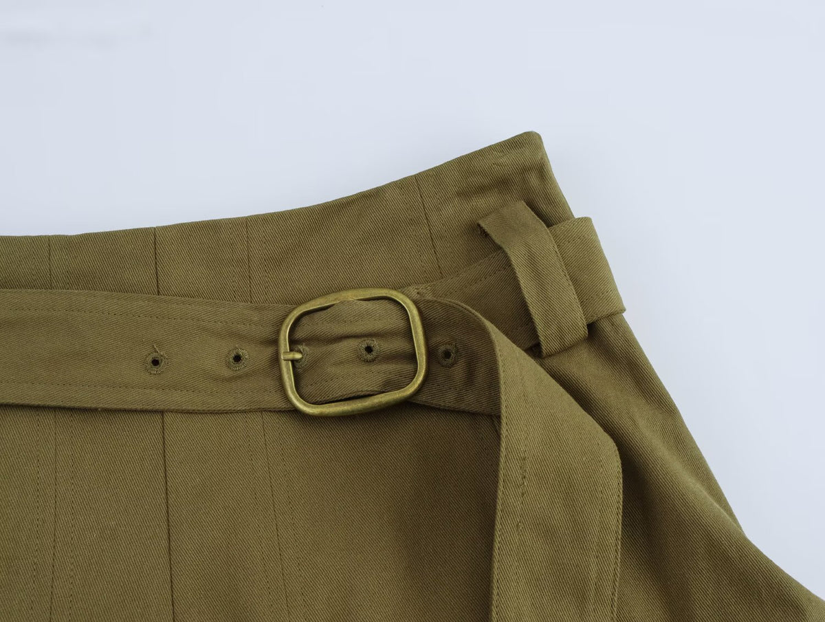 A Line Workwear Half Length Spring Skirt