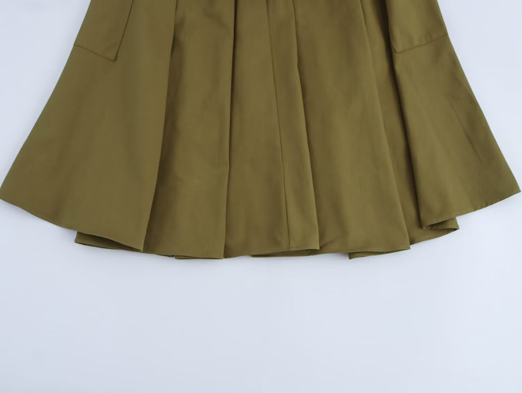 A Line Workwear Half Length Spring Skirt