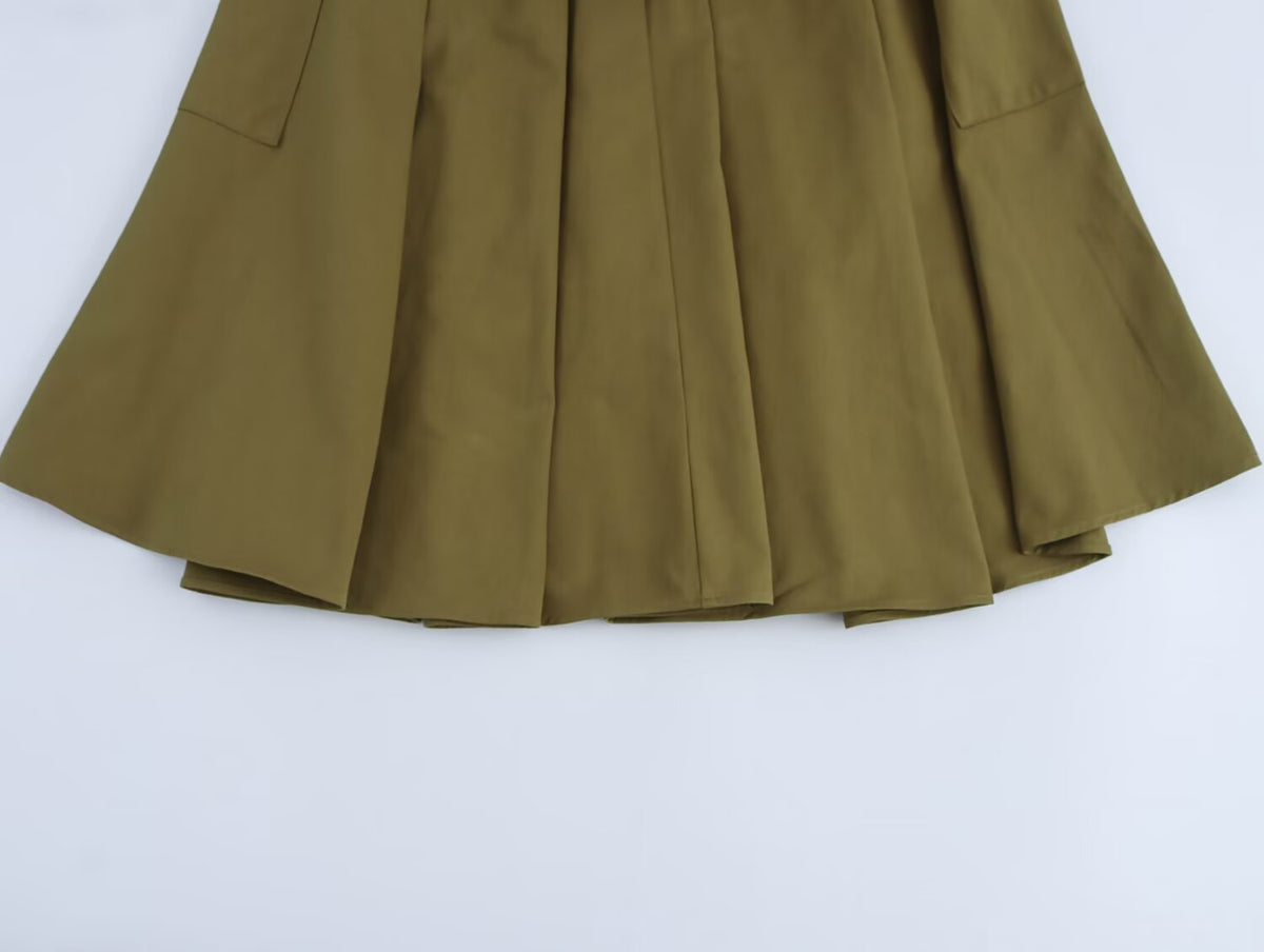 A Line Workwear Half Length Spring Skirt