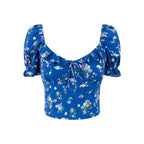 Blue Background Floral
