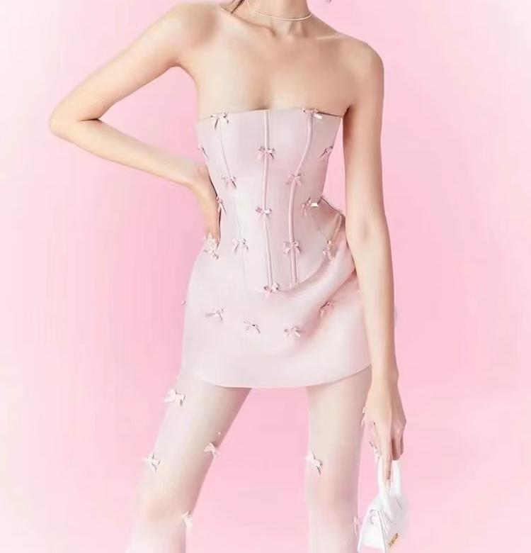 Women's Minority Sweet Boning Corset Top and Skirt Two-Piece Set