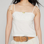 Women's Clothing Plaid Lace Sling Backless Small Vest