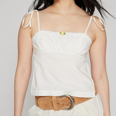 Women's Clothing Plaid Lace Sling Backless Small Vest