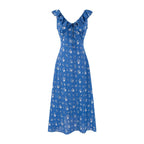 Blue Background Floral