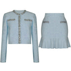 Women's Knit Rhinestone Coat