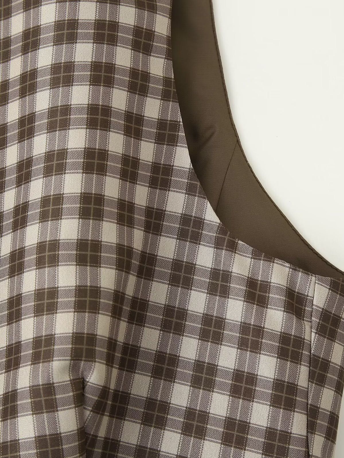 Women's Spring Summer Women Slim Plaid Vest Top Culottes