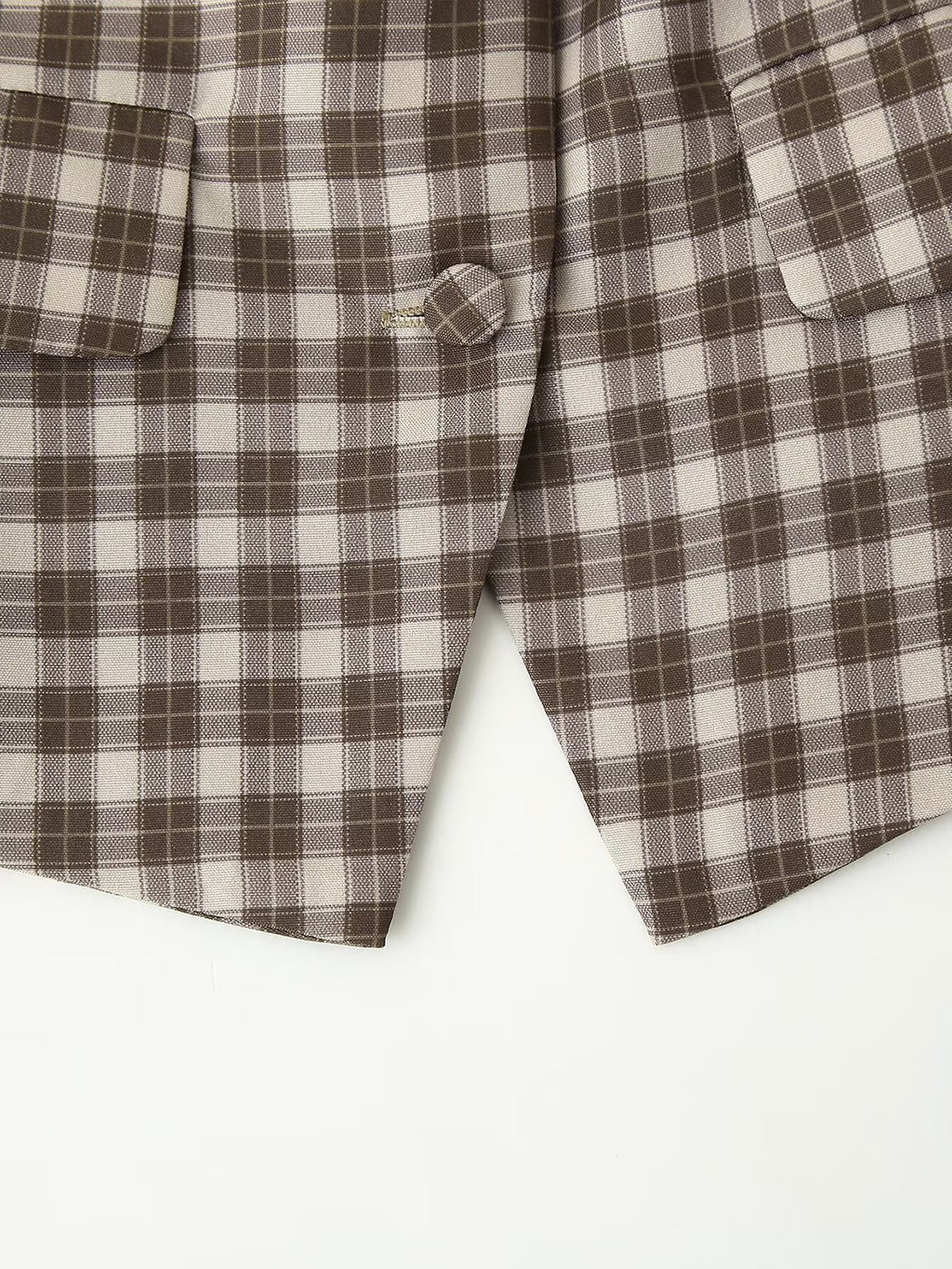 Women's Spring Summer Women Slim Plaid Vest Top Culottes
