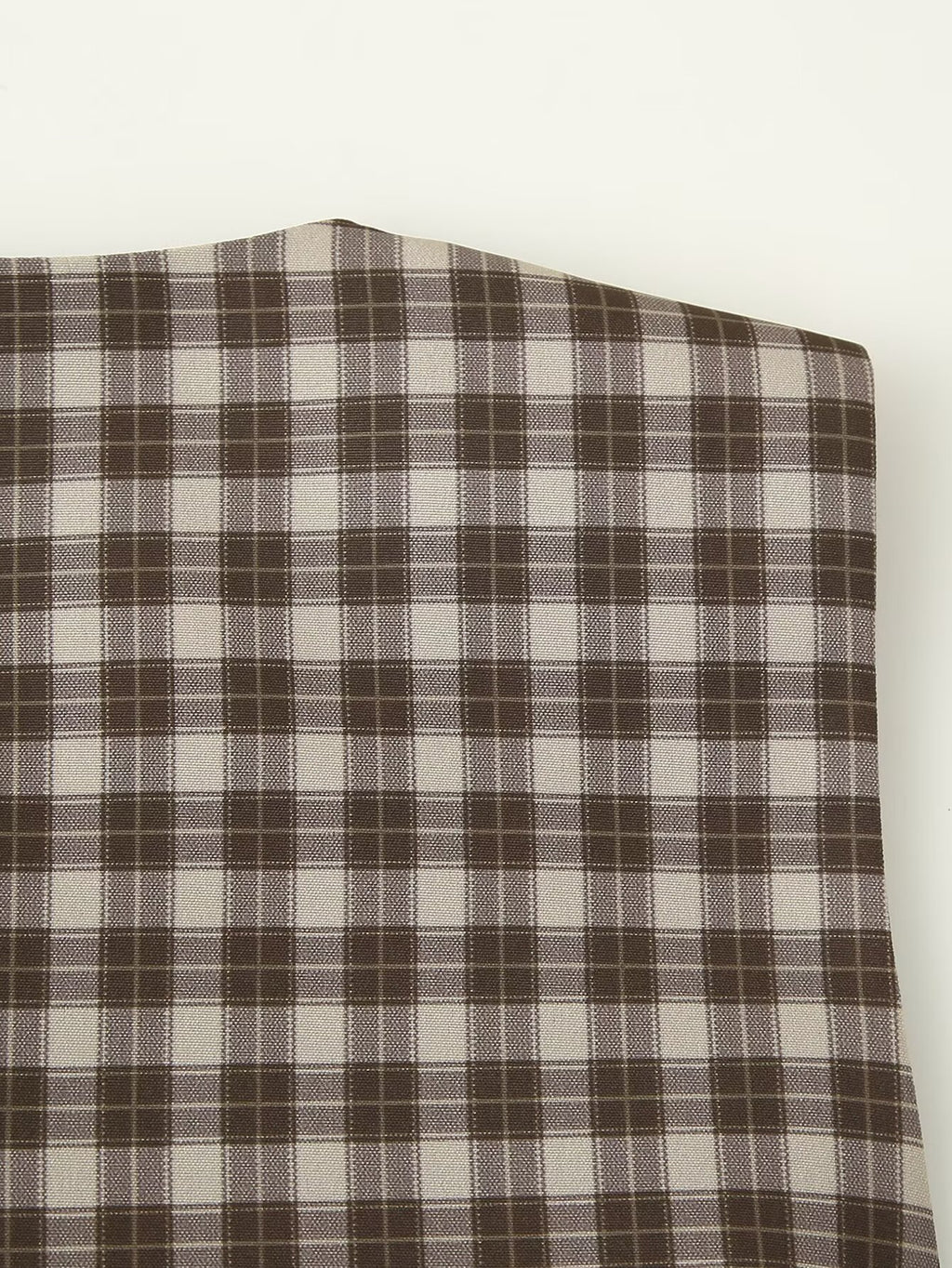 Women's Spring Summer Women Slim Plaid Vest Top Culottes