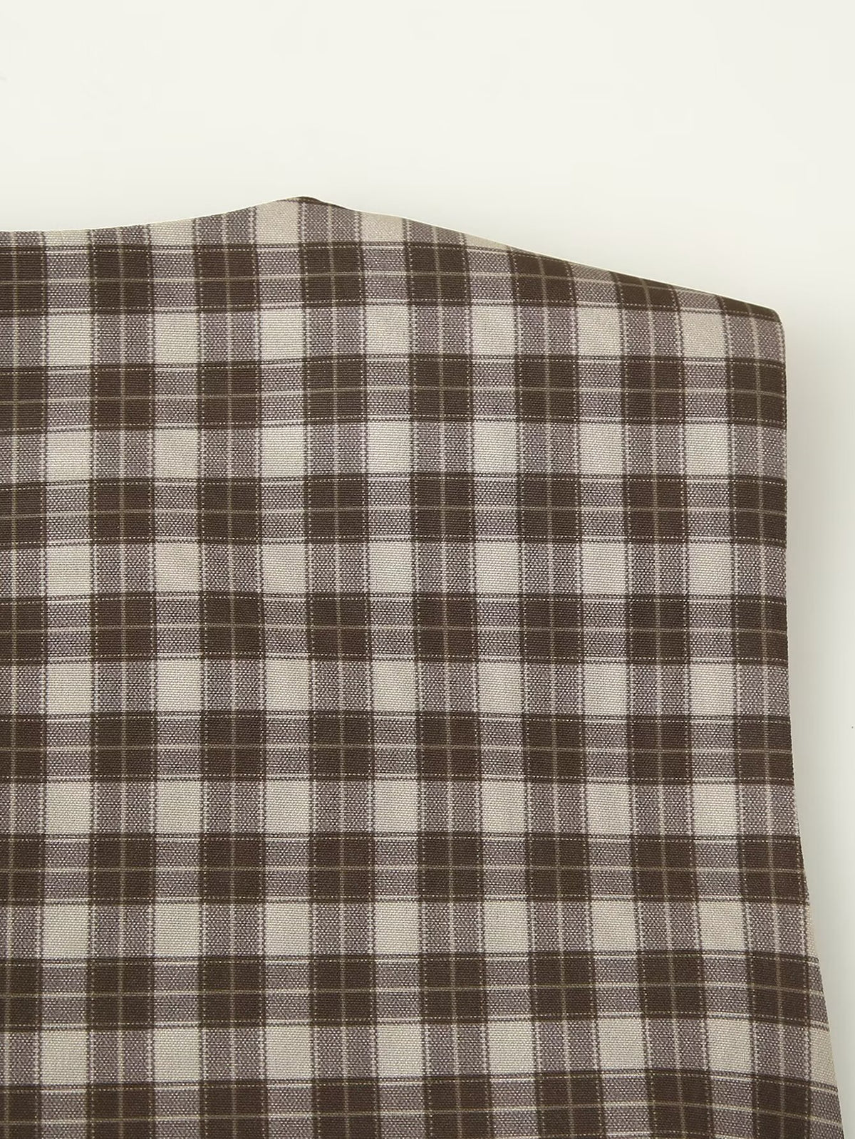 Women's Spring Summer Women Slim Plaid Vest Top Culottes