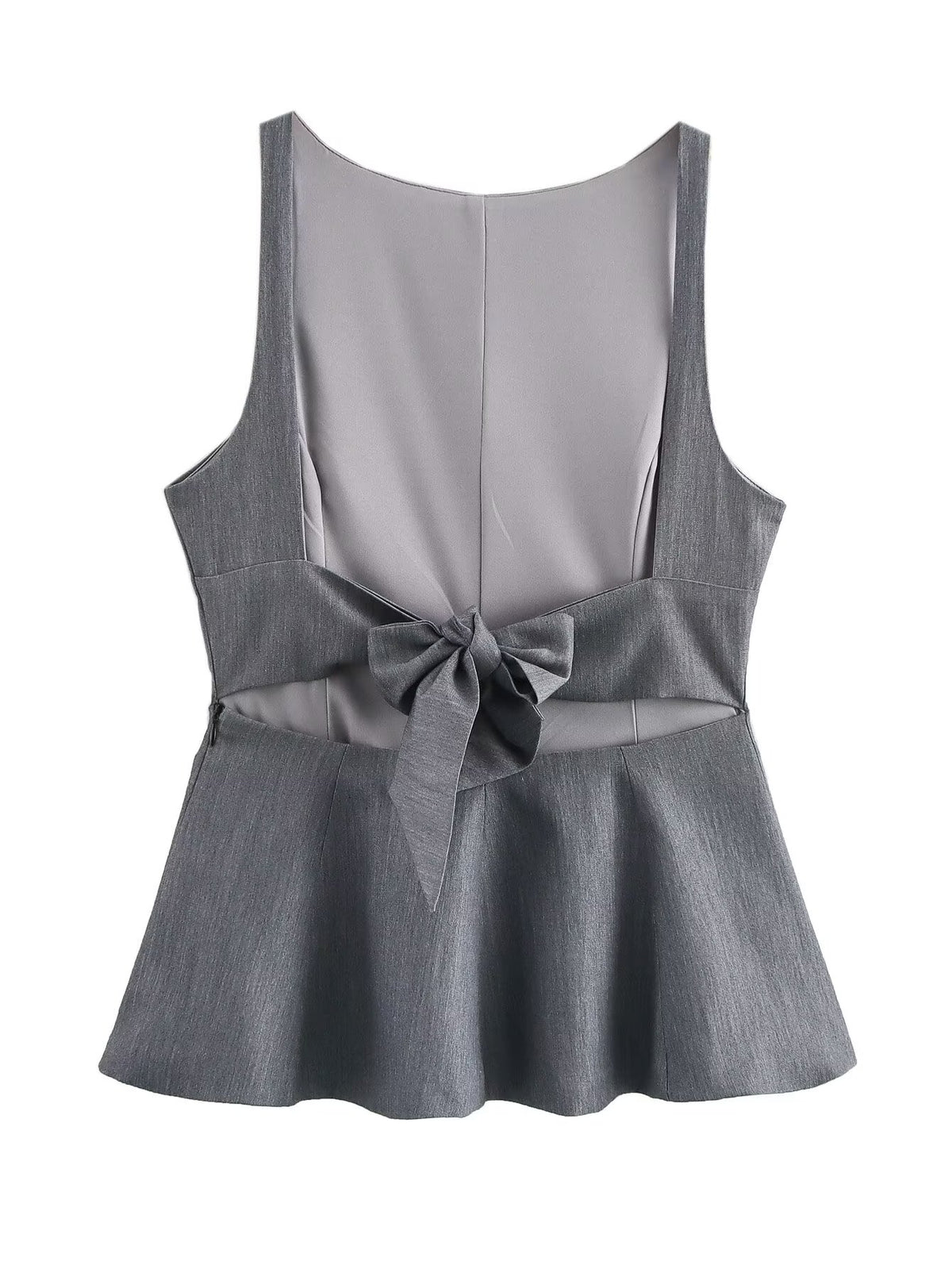 Women's Summer Women Clothing Bowknot Decoration Slim Vest Top Women
