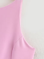 Women's Summer Women Clothing Bowknot Decoration Slim Vest Top Women