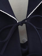 's Bowknot Decoration Stitching Hanging Collar Top Vest Jacket