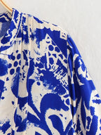 Women's V Neck Printing Casual Short Dress