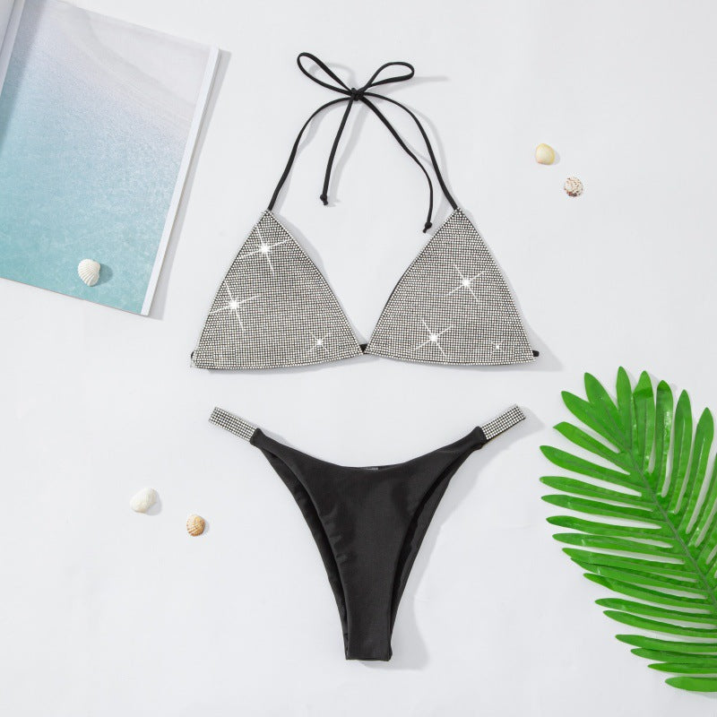 Solid Color Bikini Swimwear