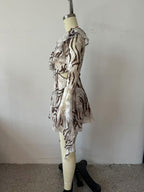 Women's Leopard-print Ruffle Dress