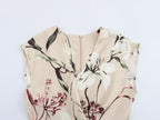 Floral V-Neck Sleeveless A-Line Maxi Dress