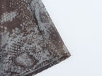 Women's Summer French Vintage Printed Slim Fit Backless Mesh Swing Collar Yarn Sling Dress