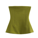 Knitted Double Sided Cloth Tube Top Small Top