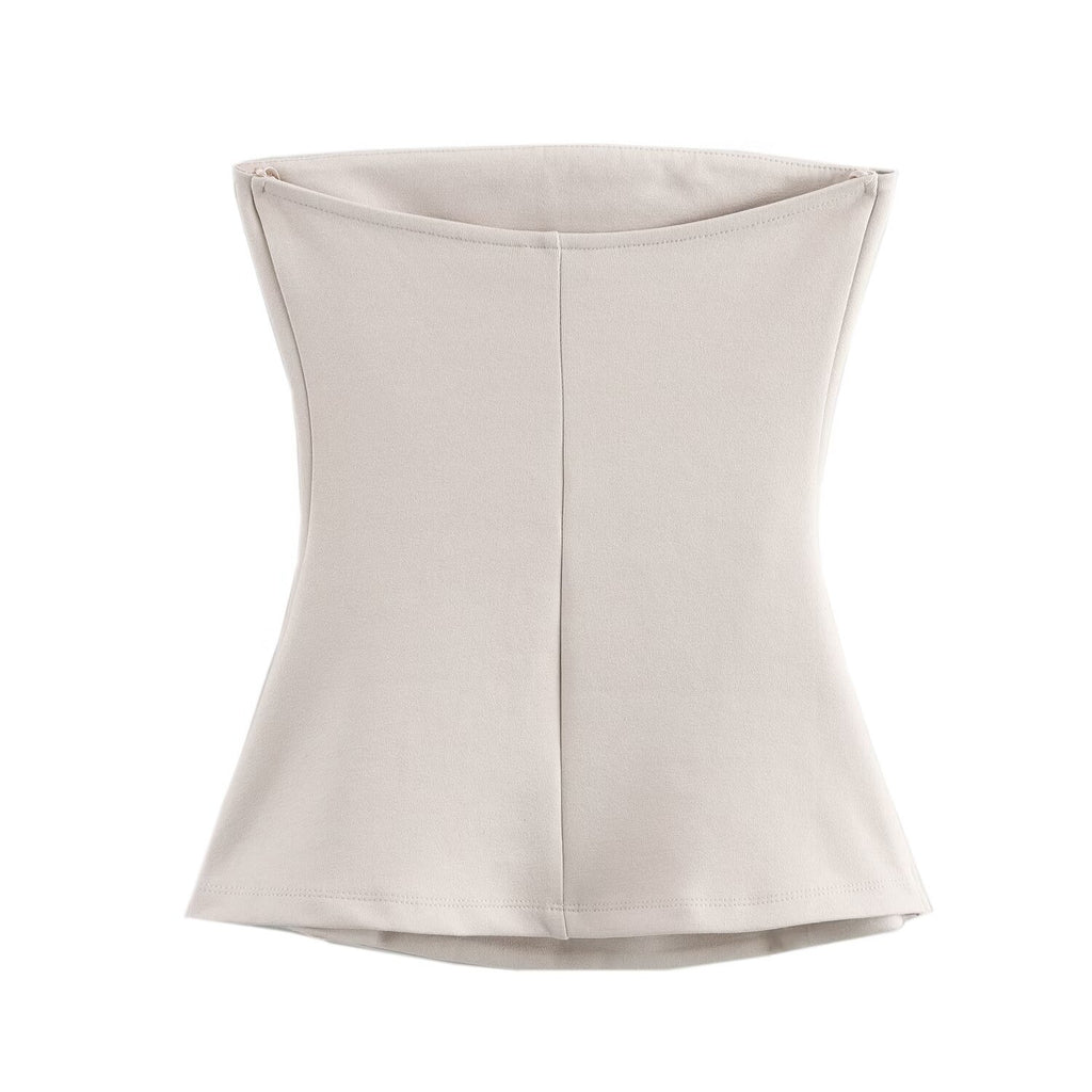 Knitted Double Sided Cloth Tube Top Small Top