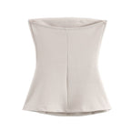 Knitted Double Sided Cloth Tube Top Small Top