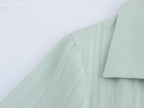 Collared Button Short-Sleeve A-Line Mini Dress