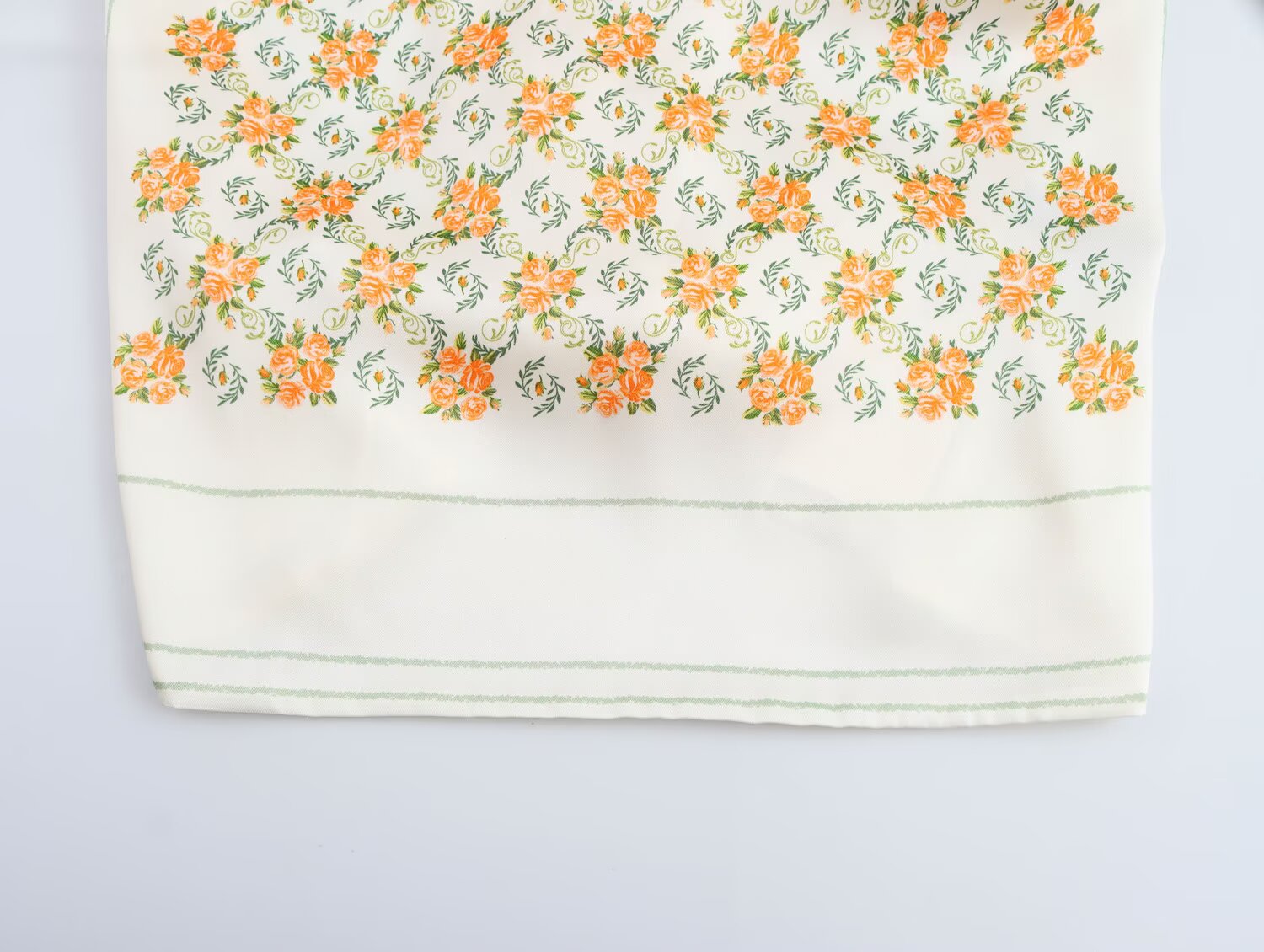 Floral Printed Satin-Look Halter Top