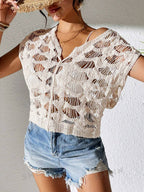 Hollow Out Crochet Waistcoat Vest