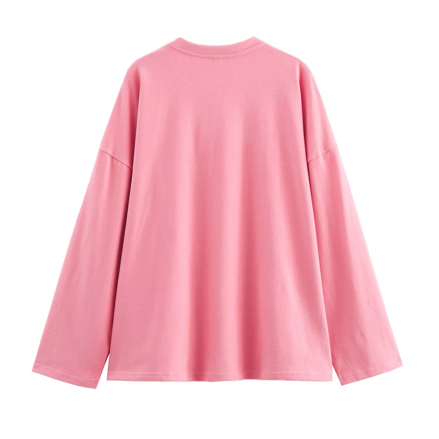 Women's Pink Graphic Crew Neck Top