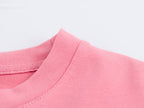 Women's Pink Graphic Crew Neck Top