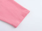 Women's Pink Graphic Crew Neck Top