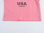Women's Pink Graphic Crew Neck Top