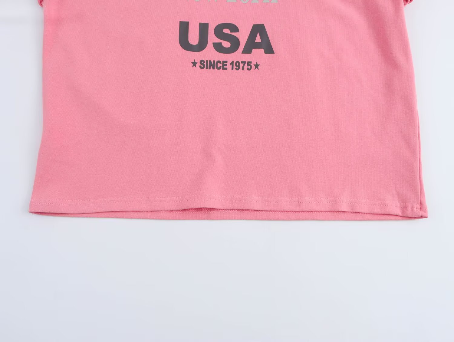 Women's Pink Graphic Crew Neck Top