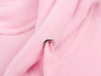 Letter Graphic Print Hooded Velvet Jacket Bootcut Pants Casual Sports Set