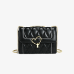 Diamond Chain Heart Shoulder Bag