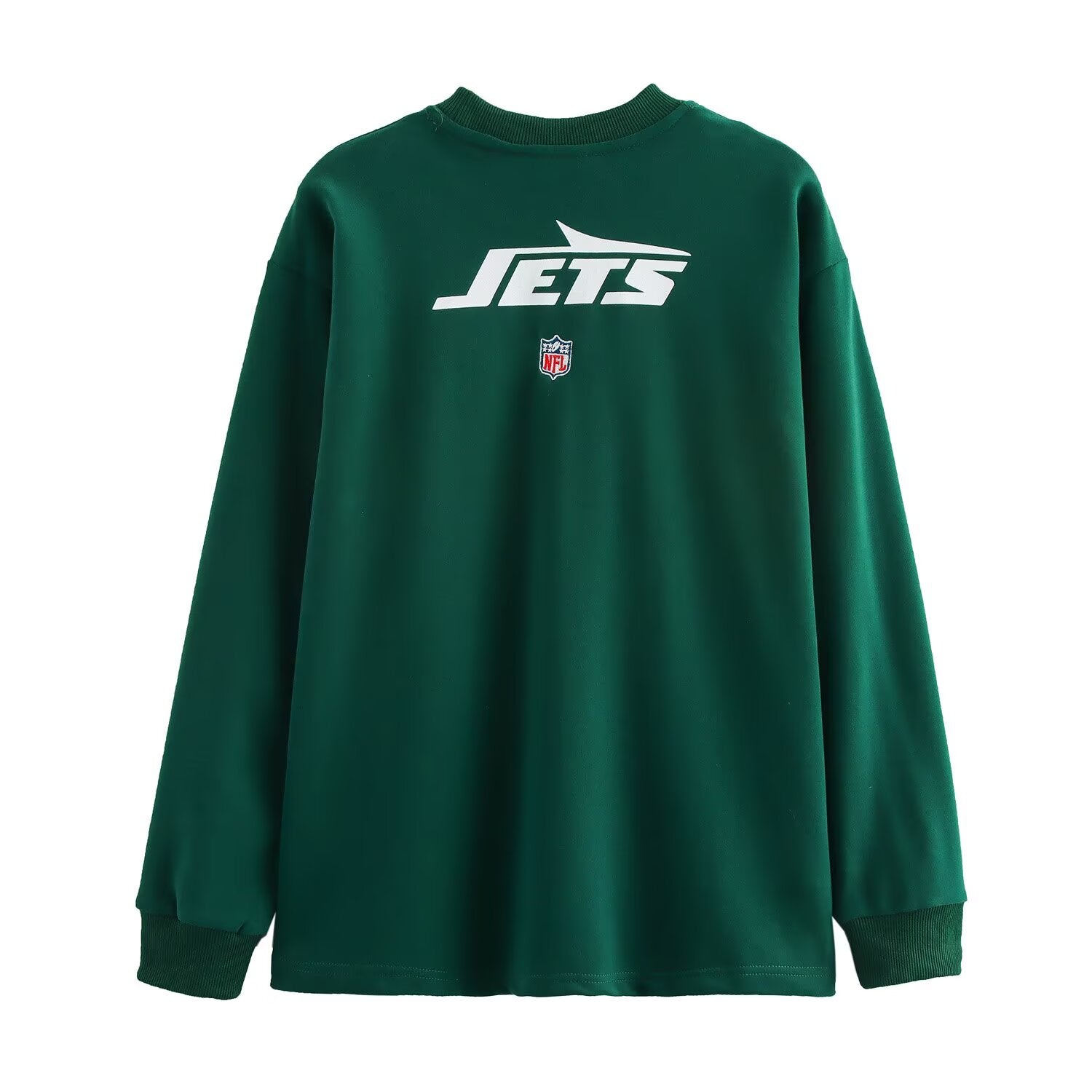 Women's Women Spring Decorative Flock Round Neck Long Sleeve T Shirt