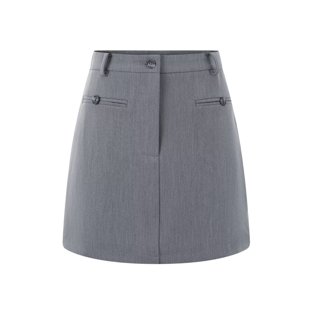Winter High Belt Lining Suit Hip Skirt