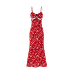 Women's Floral Lace Fishtail Cami Dress
