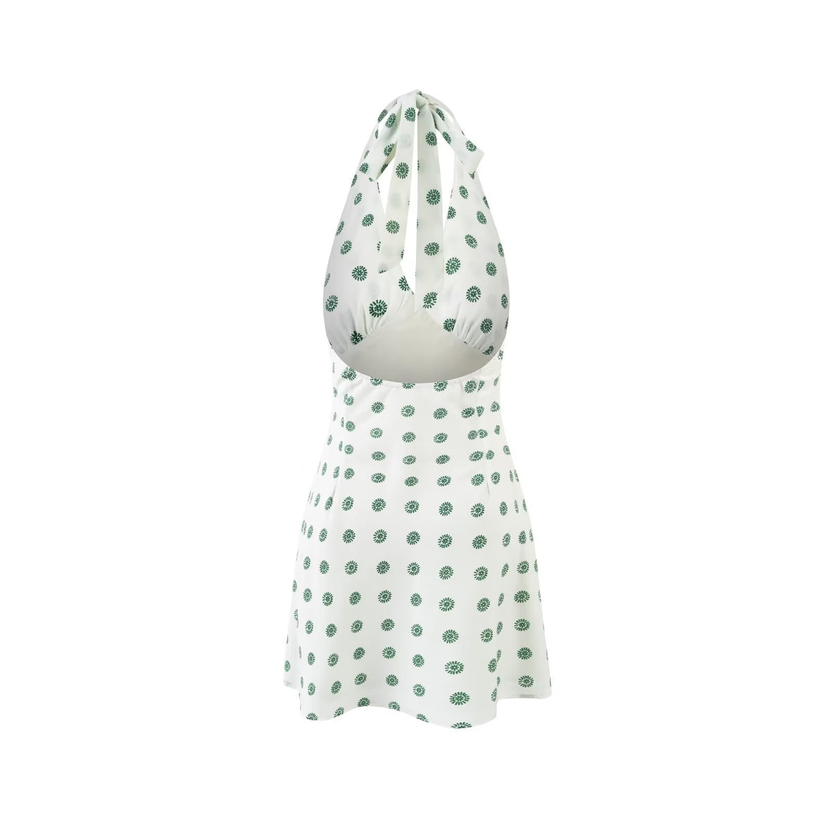 Women's Printed Halter Mini Dress