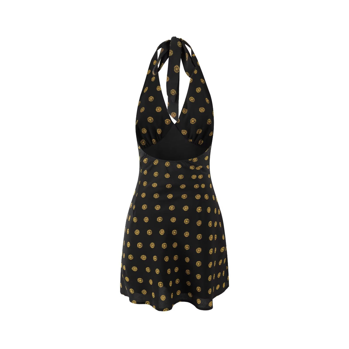 Women's Printed Halter Mini Dress