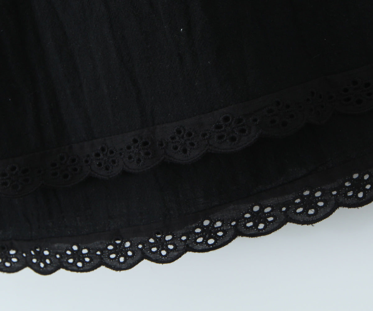 Women's Square Neck Bubble Midi Sleeve Spring Summer Dress