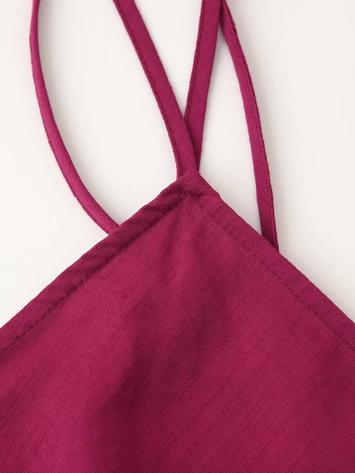 Silk Satin Halter Dress