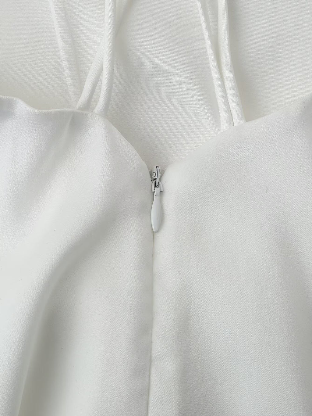 Satin Back-Detail Spaghetti-Strap Dress