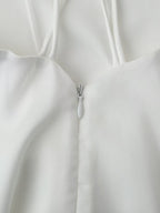Satin Back-Detail Spaghetti-Strap Dress