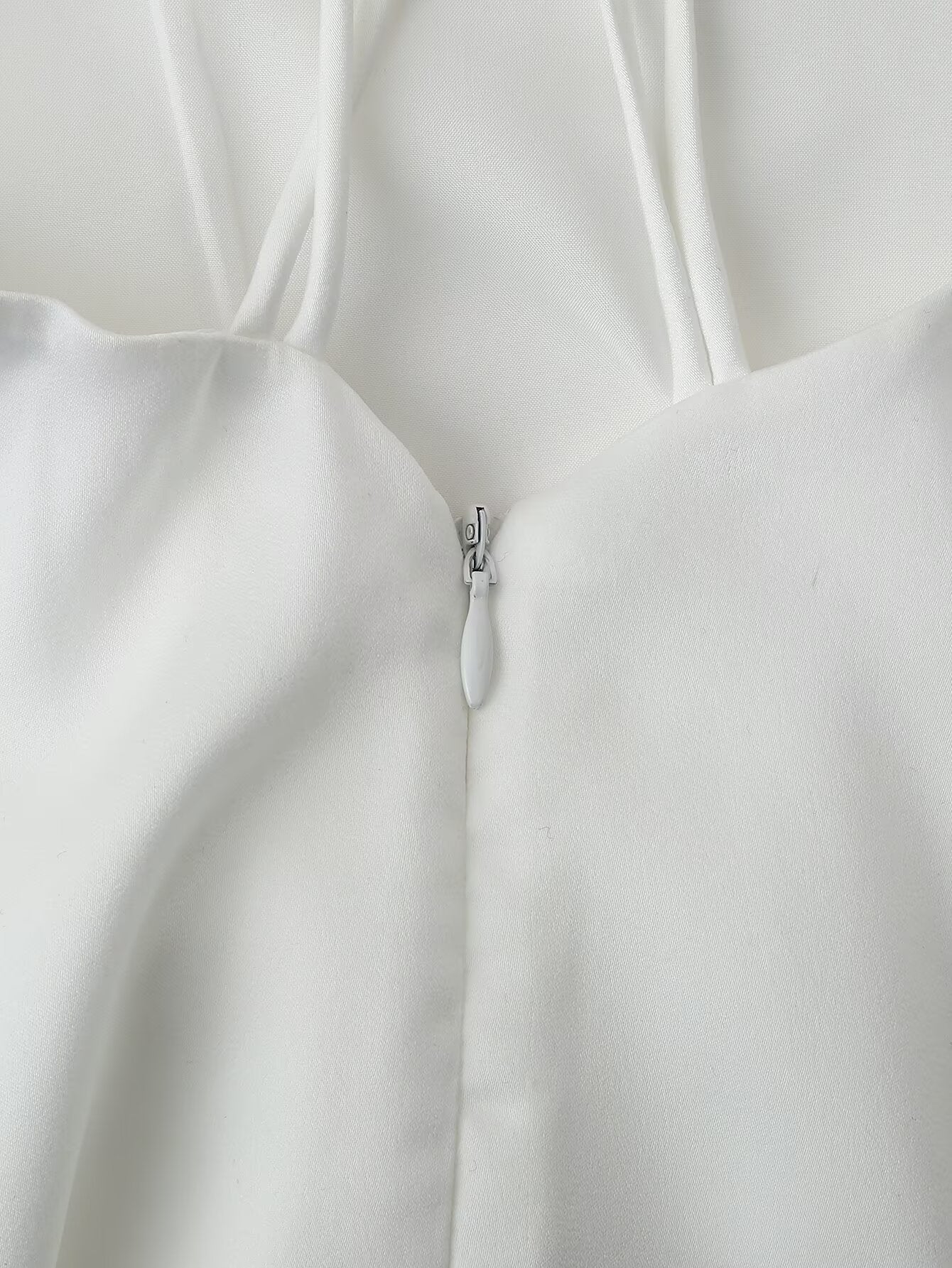 Satin Back-Detail Spaghetti-Strap Dress