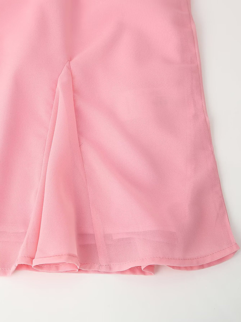 Laminated Ruffled Long-Sleeve Sweet Dress