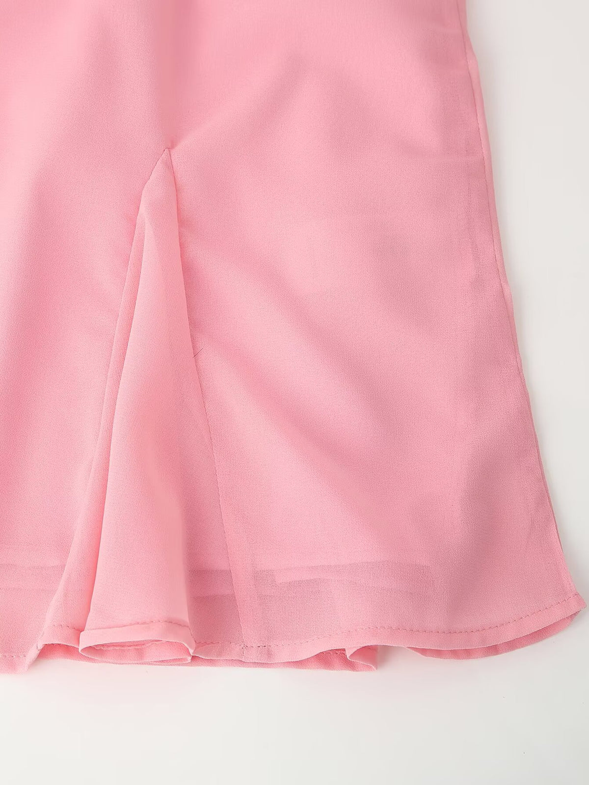 Laminated Ruffled Long-Sleeve Sweet Dress