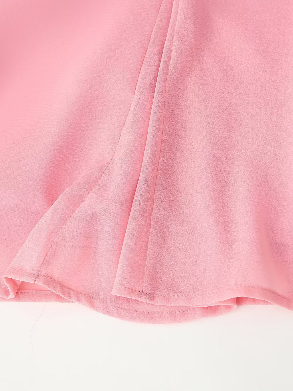 Laminated Ruffled Long-Sleeve Sweet Dress