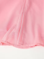 Laminated Ruffled Long-Sleeve Sweet Dress